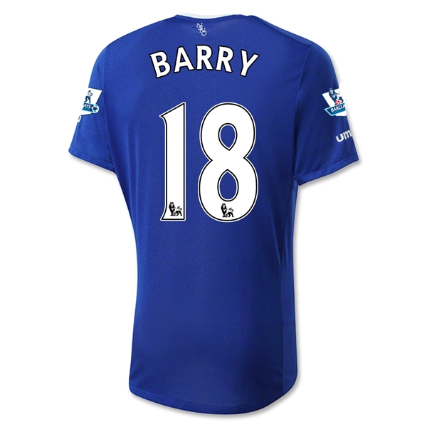 Everton 2015-16 BARRY #18 Home Soccer Jersey