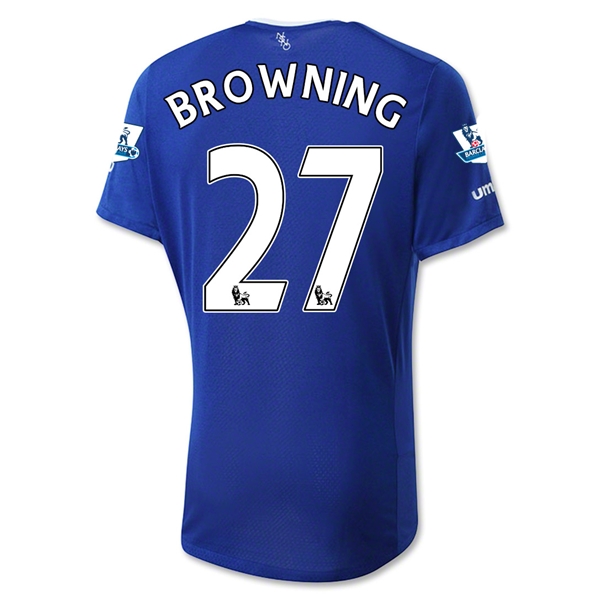 Everton 2015-16 BROWNING #27 Home Soccer Jersey