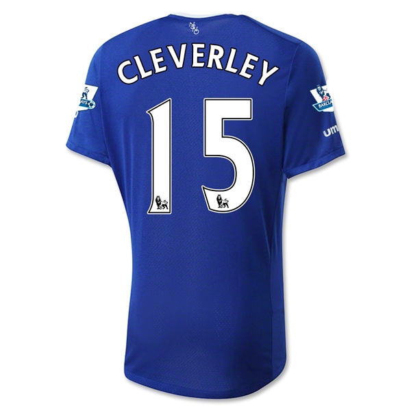 Everton 2015-16 CLEVERLEY #15 Home Soccer Jersey