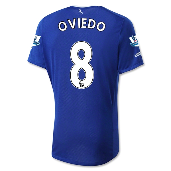 Everton 2015-16 OVIEDO #8 Home Soccer Jersey