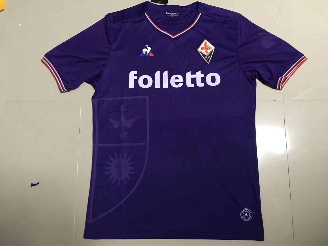 Fiorentina 2017/18 Home Soccer Jersey
