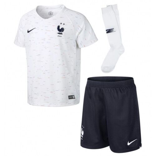 Kids 2 Star France 18/19 Away Soccer Sets (Shirt+Shorts+Socks)
