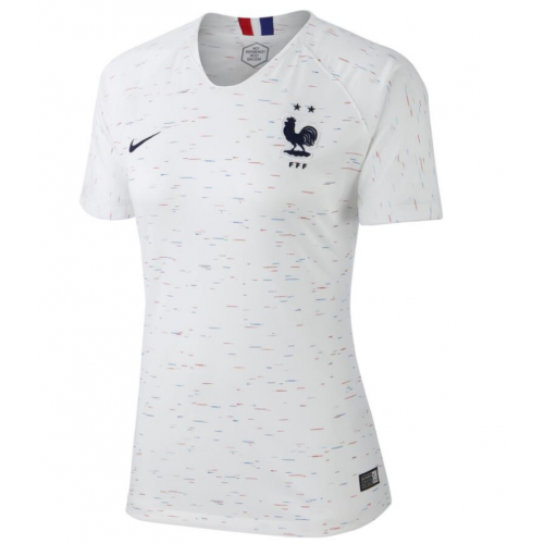2 Star France 2018 World Cup Women's Away Soccer Jersey Shirt