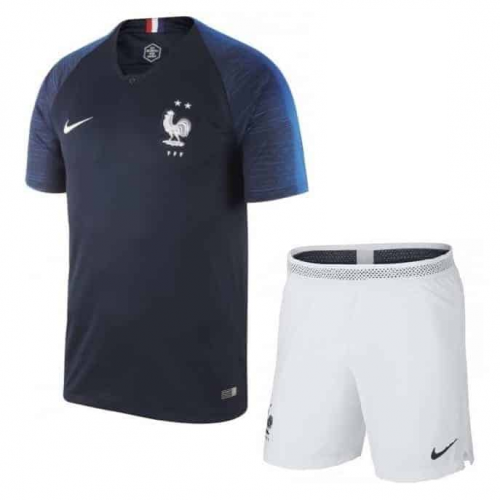 2 Star France 18/19 Home Soccer Kits (Shirt+Shorts)