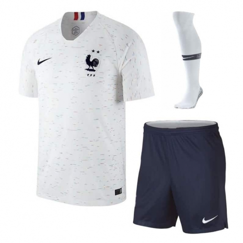 2 Star France 18/19 Away Soccer Sets (Shirt+Shorts+Socks)