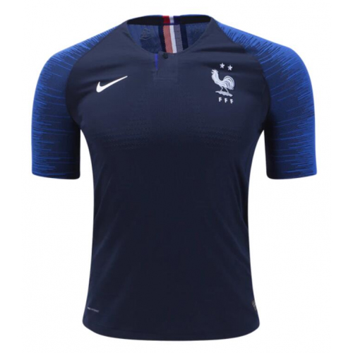 2 Star Player Version France 2018 World Cup Home Soccer Jersey Shirt