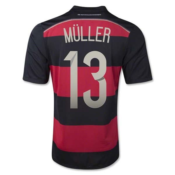 14-15 Germany Away MULLER #13 Soccer Jersey