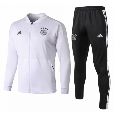 Germany 2018 Training Jacket Tracksuits White and Pants