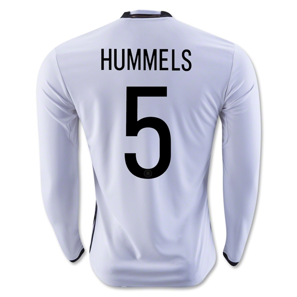 Germany 2016 HUMMELS #5 LS Home Soccer Jersey