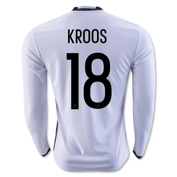 Germany 2016 KROOS #18 LS Home Soccer Jersey