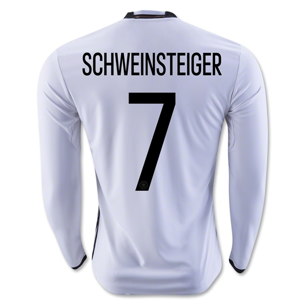 Germany 2016 SCHWEINSTEIGER #7 LS Home Soccer Jersey