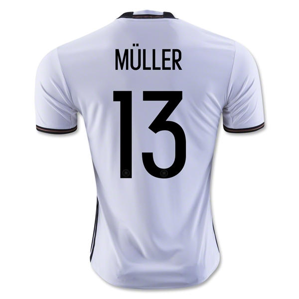Germany 2016 MULLER #13 Home Soccer Jersey