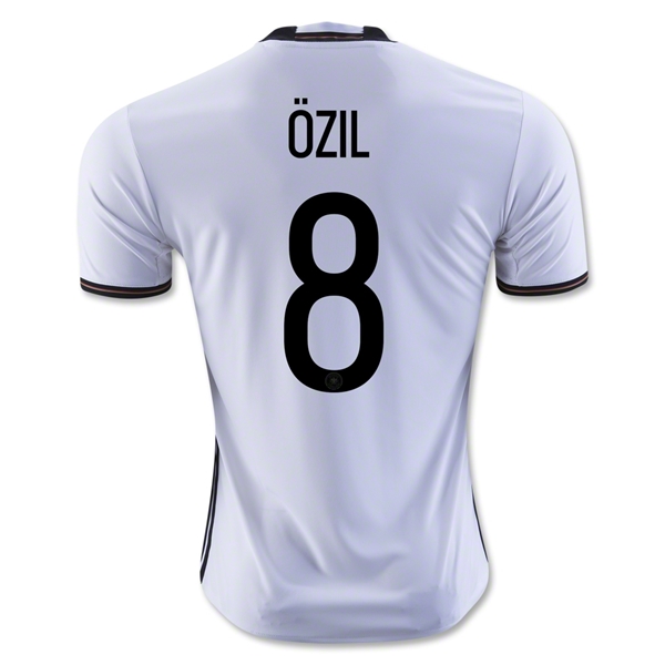 Germany 2016 OZIL #8 Home Soccer Jersey