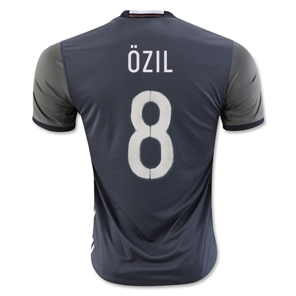 Germany 2016 OZIL #8 Away Soccer Jersey
