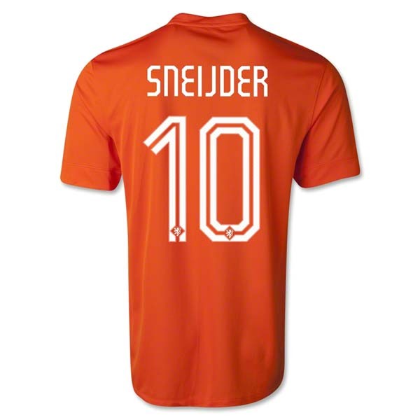 Netherlands 2014/15 Home Soccer Shirt #10 SNEIJDER