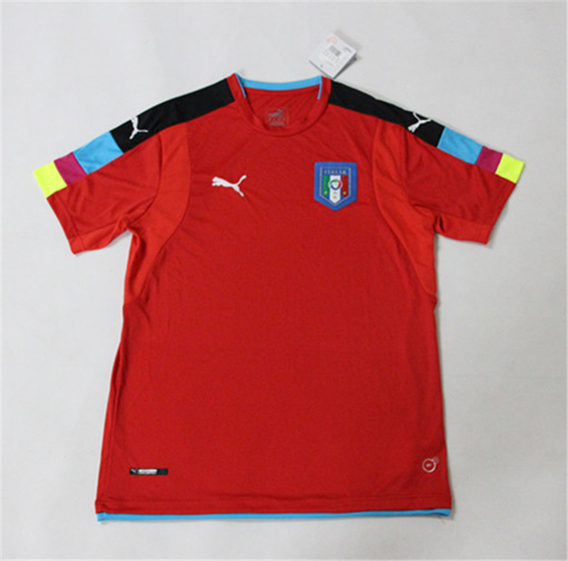 Italy 2016 Euro Red Goalkeeper Jersey