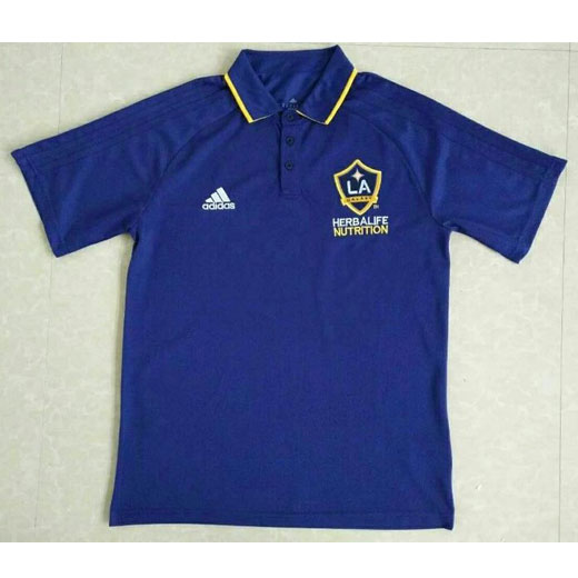 Los Angeles Galaxy 2017/18 Blue Polo Shirt