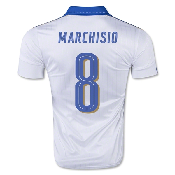 Italy 2015-16 MARCHISIO #8 Away Soccer Jersey