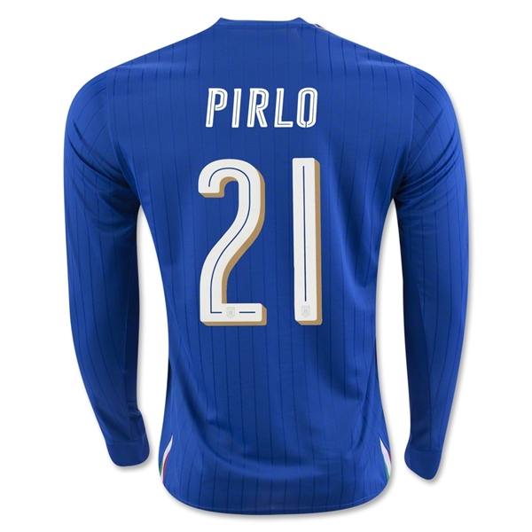 Italy 2016 PIRLO #21 LS Home Soccer Jersey