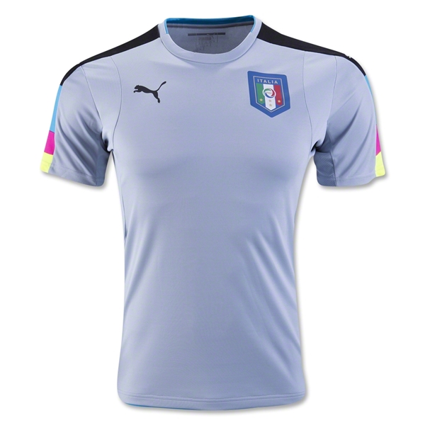 Italy 2016 Euro Light Blue Goalkeeper Jersey
