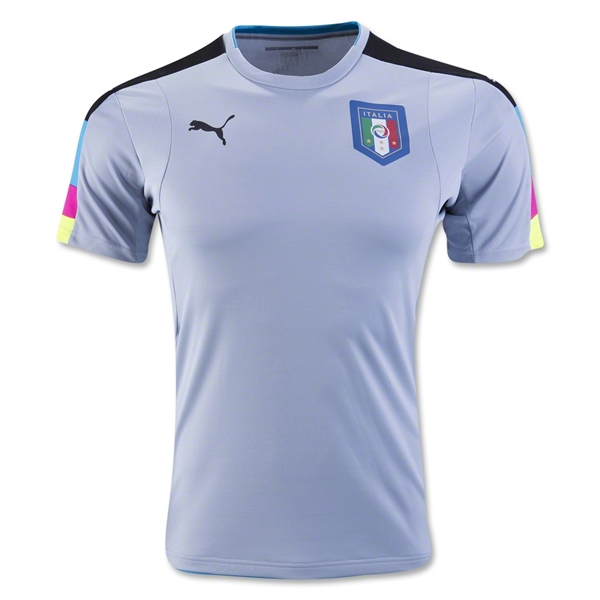 Italy 2016 Euro Light Blue Goalkeeper Jersey