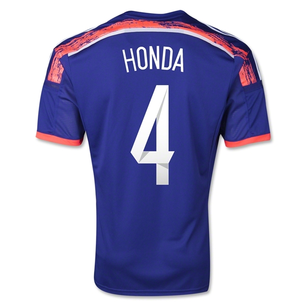 2014 Japan #4 HONDA Home Blue Jersey Shirt
