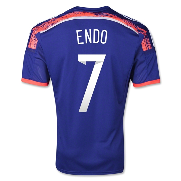 2014 Japan #7 ENDO Home Blue Jersey Shirt
