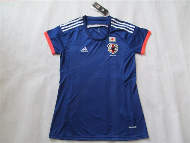 2014 Japan Home Women‘s Blue Jersey Shirt