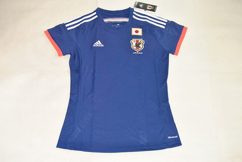 Women 2014 World Cup Japan Home Blue Jersey Shirt