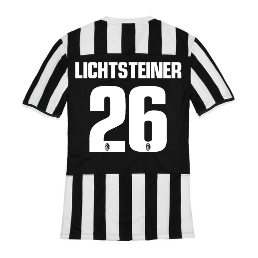 13-14 Juventus #26 Lichtsteiner Home Jersey Shirt