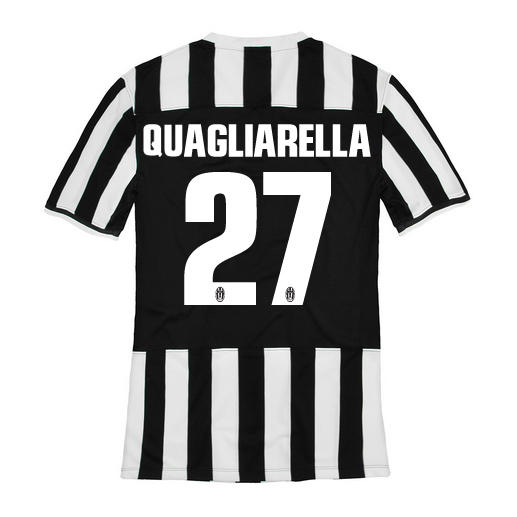 13-14 Juventus #27 Quagliarella Home Jersey Shirt
