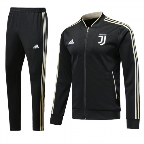 Juventus 18/19 N98 Jacket Tracksuit Black With Pants