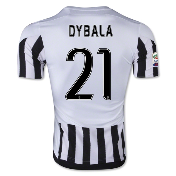 Juventus 2015-16 DYBALA #21 Home Soccer Jersey