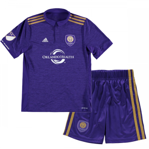 2017/18 Kids Orlando City Home Soccer Kit (Shirt+Shorts)