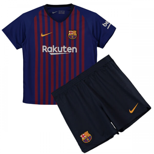 2018/19 Kids Barcelona Home Soccer Kits (Shirt+Shorts)