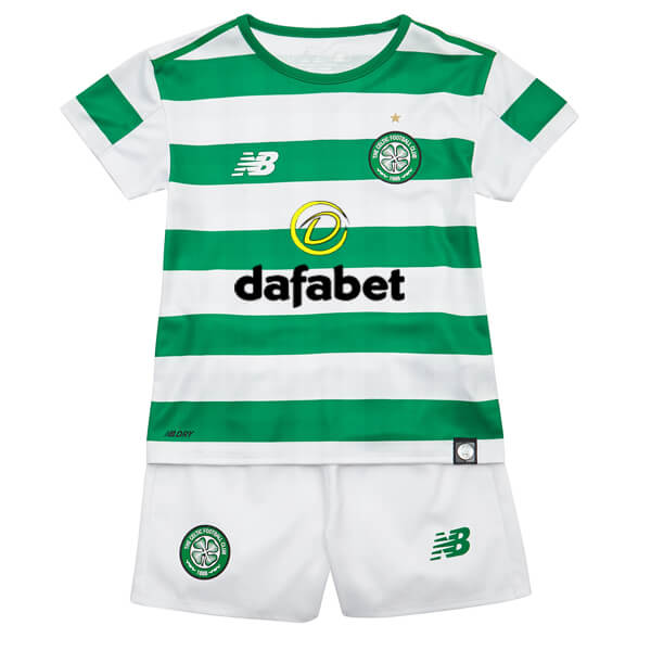 18/19 Kids Celtic Home Soccer Kit(Shirt+Shorts)