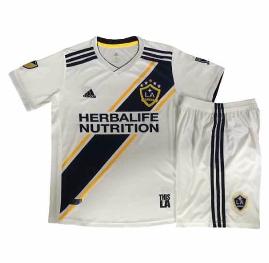 19/20 Kids Los Angeles Galaxy Home Soccer Kit(Shirt+Shorts)