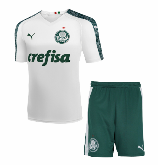 19/20 Kids Palmeiras Away Soccer Kit (Shirt+Shorts)