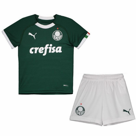 19/20 Kids Palmeiras Home Soccer Kit (Shirt+Shorts)