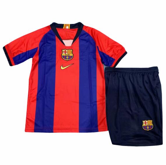 19/20 Kids Barcelona El Clasico Soccer Kits (Shirt+Shorts)