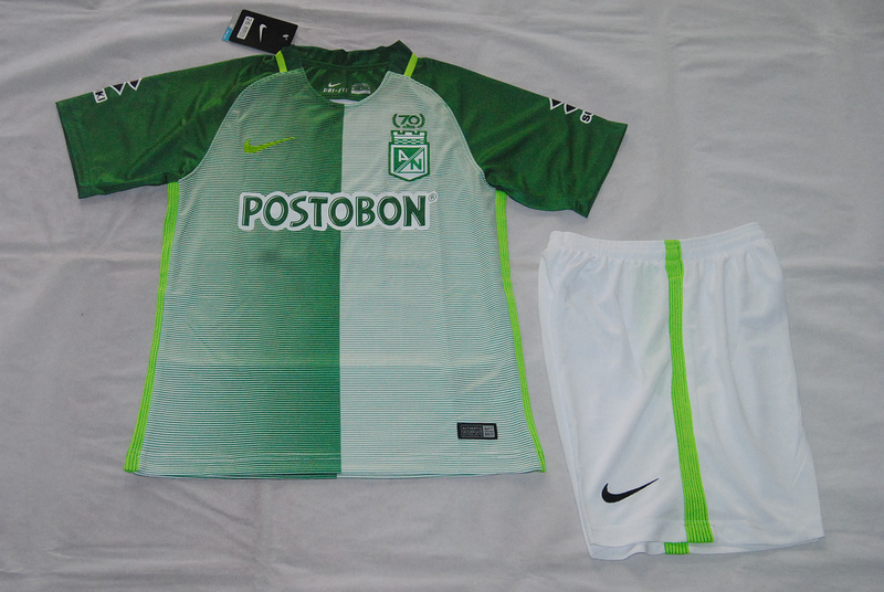 2017/18 Kids Nacional Home Soccer Kits (Shirt+Shorts)
