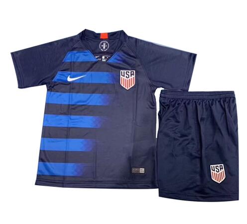 2018 Kids USA Away Soccer Kits(Shirt+Shorts)