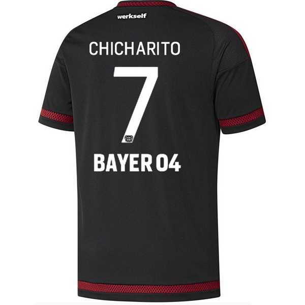Bayer Leverkusen 2015-16 CHICHARITO #7 Home Soccer Jersey