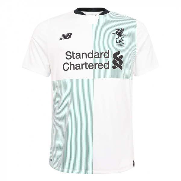 Liverpool 2017/18 Away White Soccer Jersey