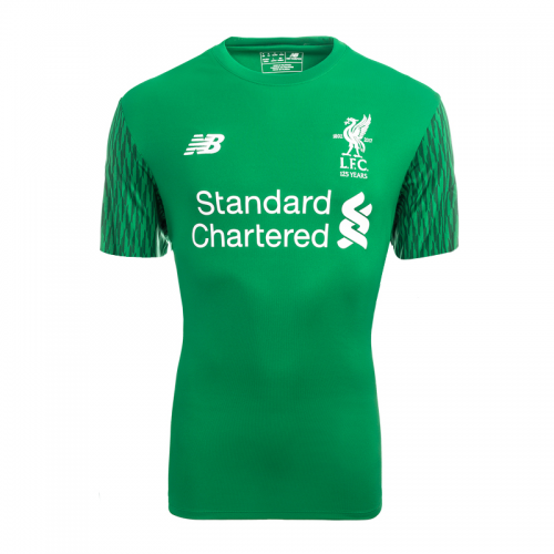 Liverpool 2017/18 Green Goalkeeper Soccer Jersey