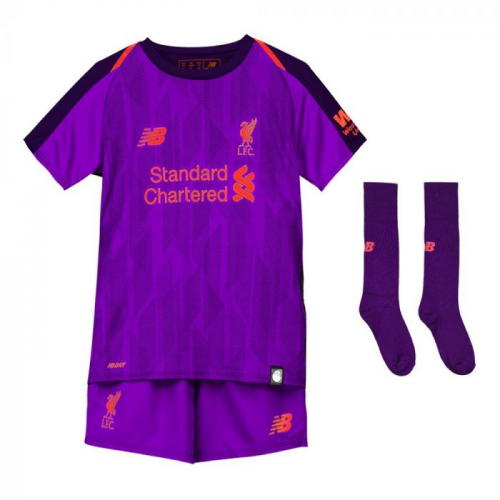 Kids Liverpool 18/19 Away Sets (Shirt+Shorts+Socks)
