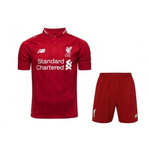 Kids Liverpool 18/19 Home Kits (Shirt+Shorts)