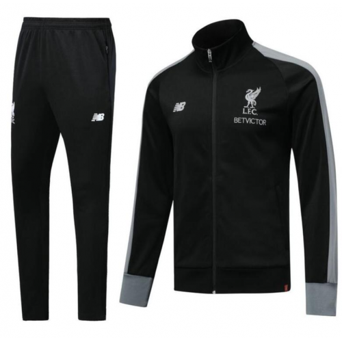 Liverpool 18/19 Jacket Tracksuits Black With Pants