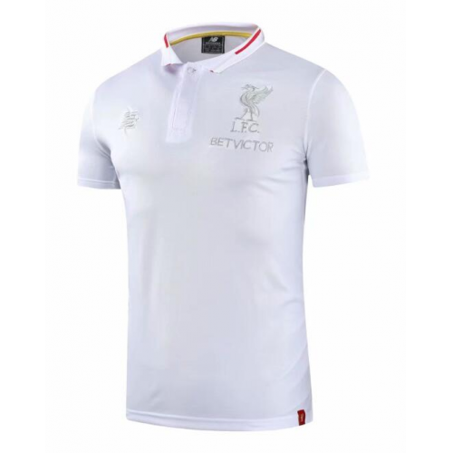 Liverpool 18/19 Polo Jersey Shirt White