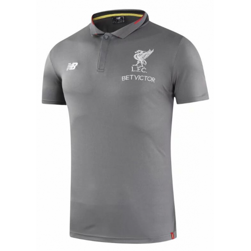 Liverpool 18/19 Polo Jersey Shirt Grey